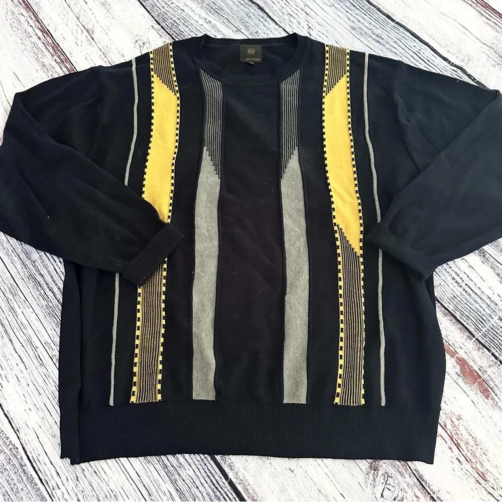 Vintage 90’s F/X Fusion Navy Blue Sweater​
